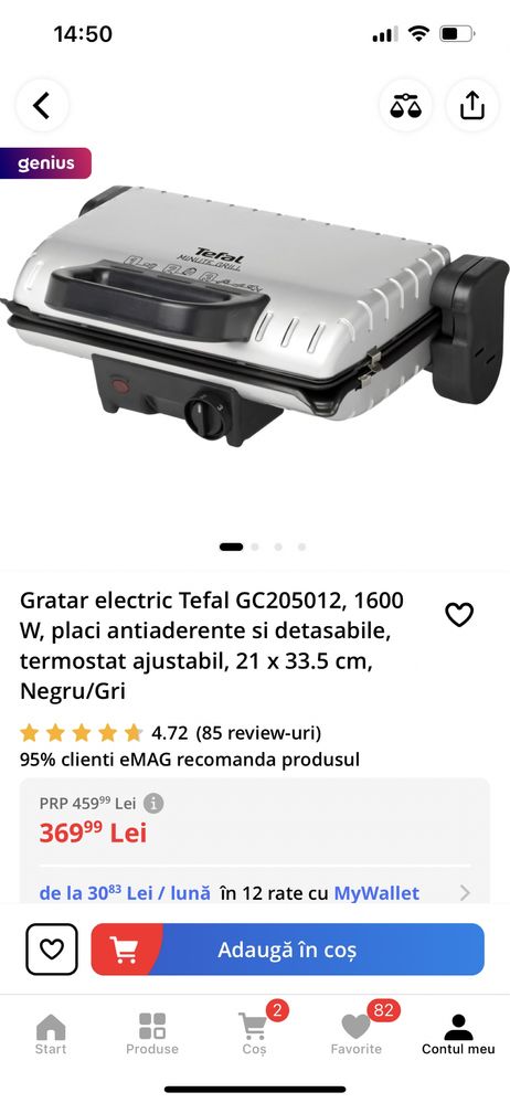 Gratar/ grill electric Tefal