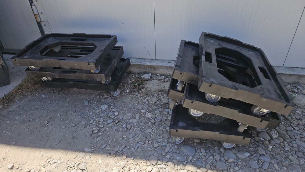 Cutie plastic cu inchidere ermetică si carut transp. cutie 60x40x36 cm