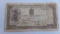 Bancnote vechi de colectie, 500 lei 1941 si 5000 lei 1945