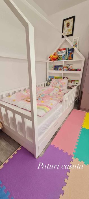 Pat casuta montessori pentru copii