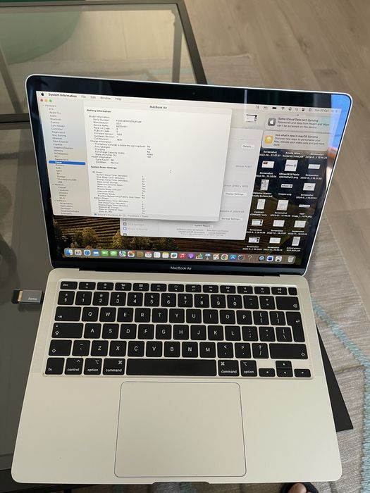 Macbook Air 13” Retina 2020 i3 8gb  256 ssd
