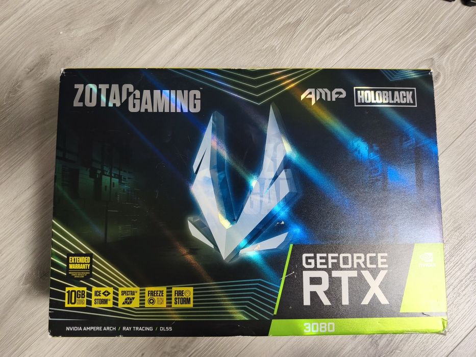 Видео карта  Zotac gaming RTX 3080 - 10 GB AMP HOLOBLACK