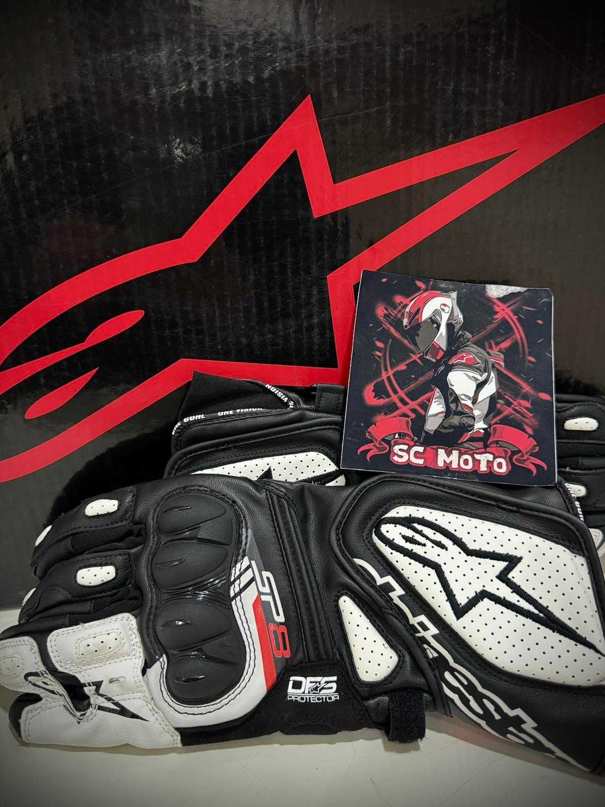 НОВИ Кожени Мото Ръкавици Alpinestars SP-8 V3 размери Л ХЛ