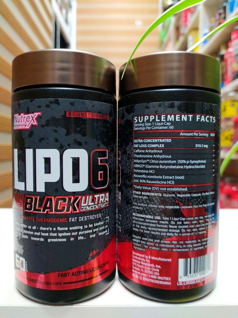 Lipo 6 Ultra Concentrate от Nutrex. Липо 60 капсул сжигатель жира.