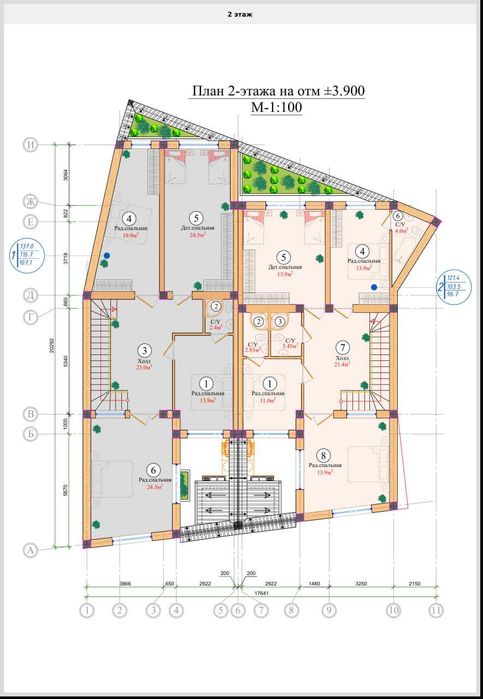 Продажа Коттеджа, 1,7 сот, махалля Дархан, м. Пушкинская (87648)