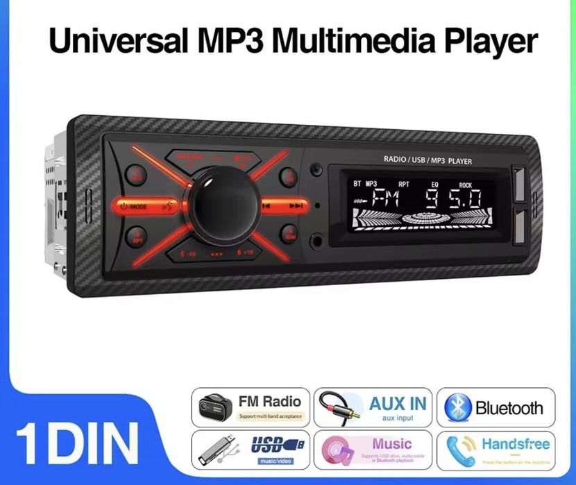 MP3 auto cu 7 culori bluetooth
