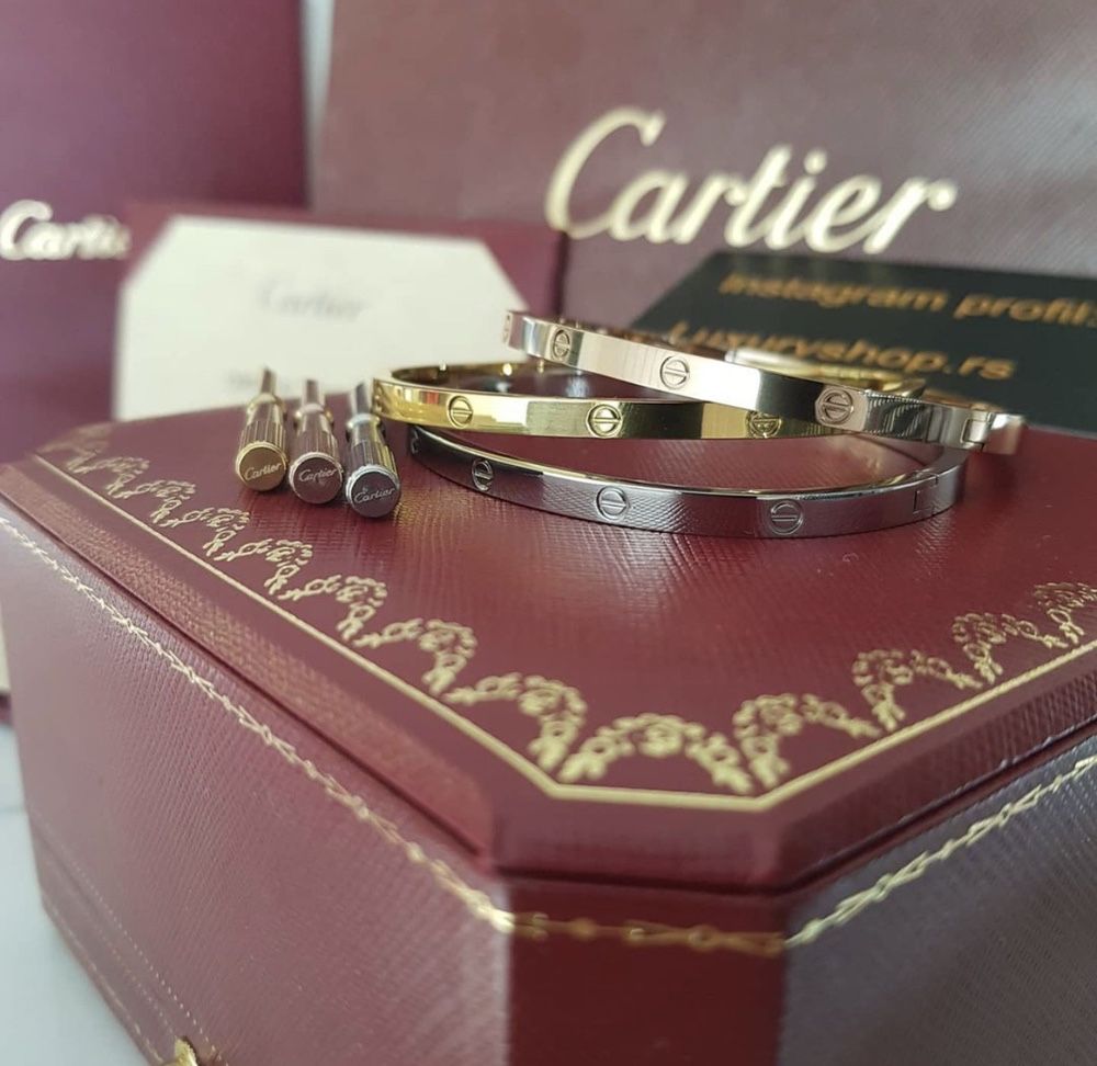 Позлатени гривни Cartier Love SM  - 750 / 18K