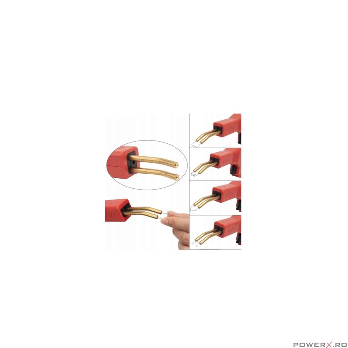 Pistol electric pentru lipit 50W, 400 capse incluse, Silver