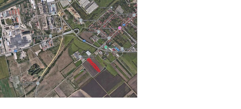 vand Teren industrial intravilan Timisoara str Ioan Slavici