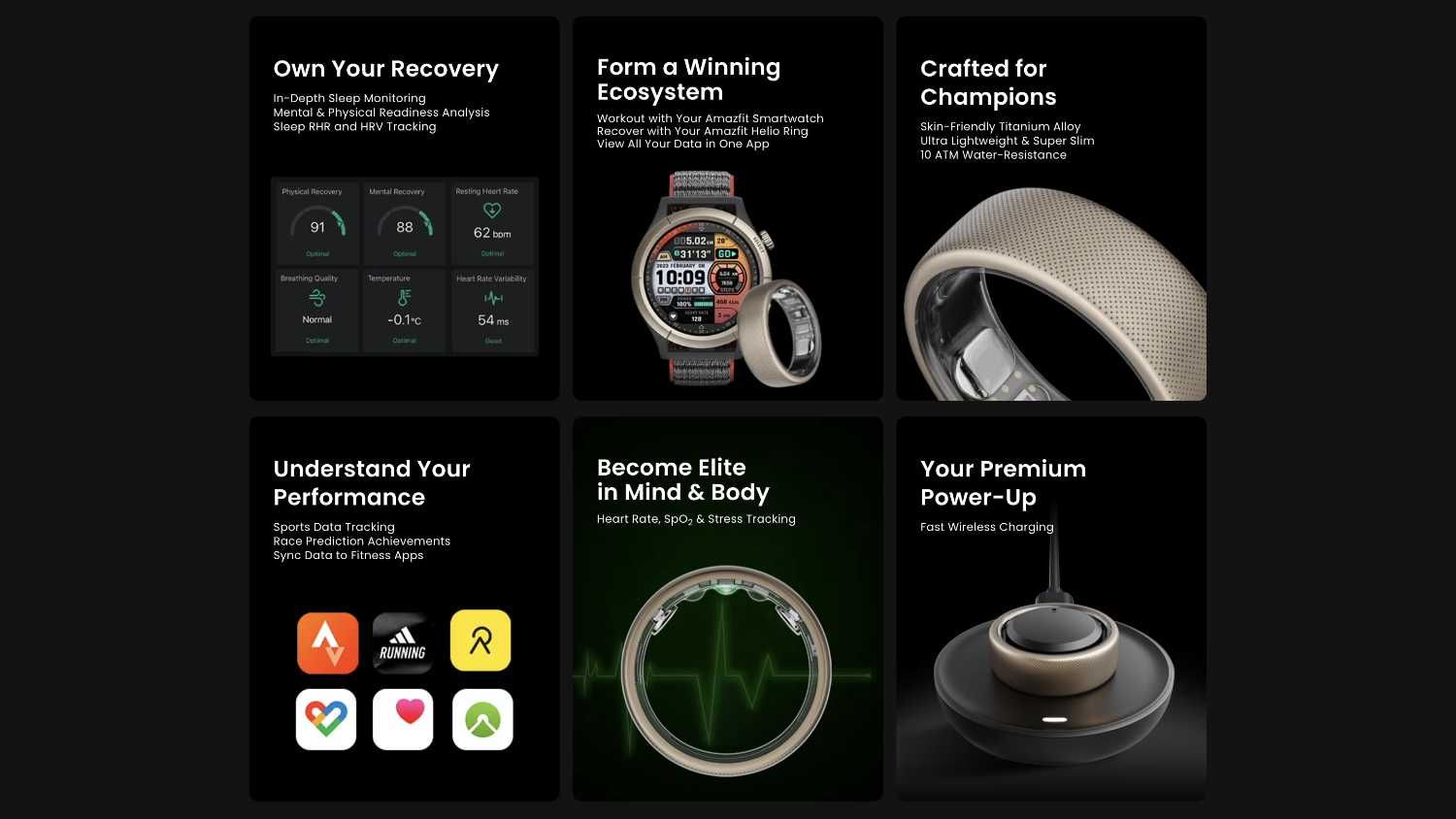 Новый Amazfit Helio Ring • Умное кольцо • Инновации и стиль