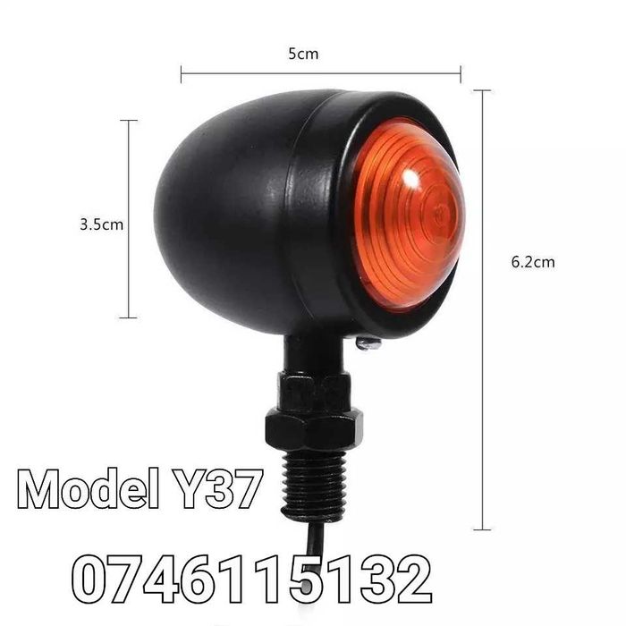 Moto Motocicleta Atv Chopper-Semnalizare Retro-Semnalizari Cu Bec- Y37