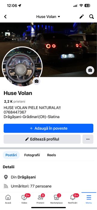 Huse Volan Piele Perforata ( Auto , Dube , Camioane )