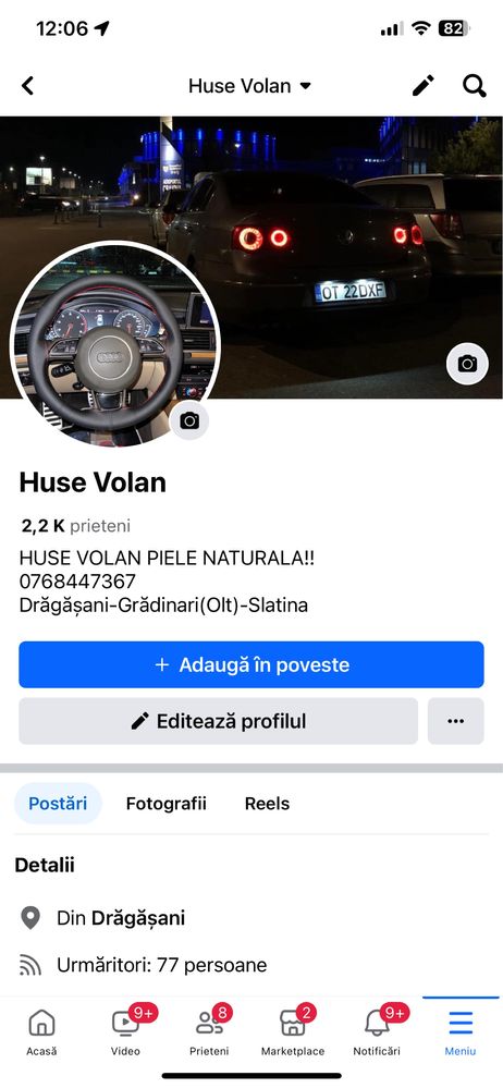 Huse Volan Piele Perforata ( Auto , Dube , Camioane )