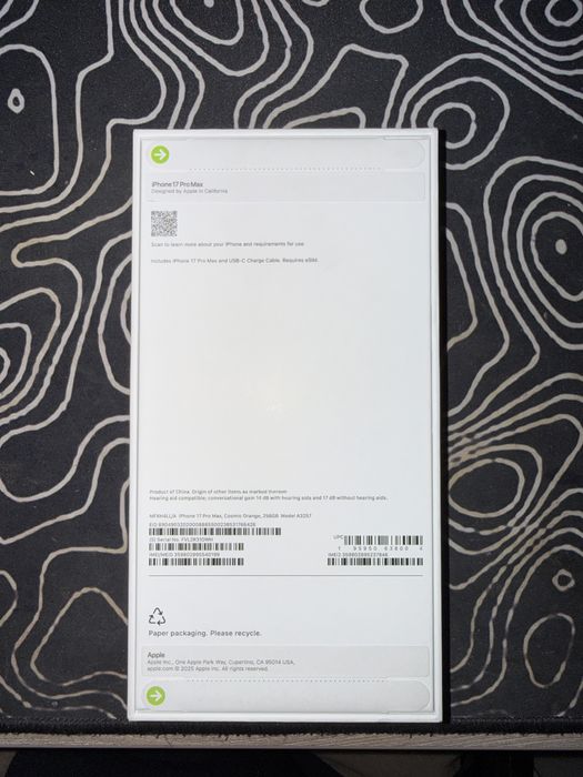 Iphone 17 pro max 256gb SIGILAT