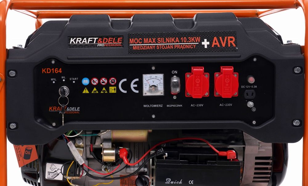 Generator de curent monofazat 5.5kW , 12V, 230V ,Kraft&Dele KD164