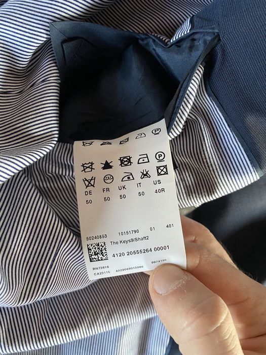 Costum suit hugo boss albastru navy