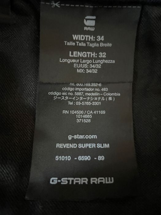 G-star Raw Revend Super Slim W34