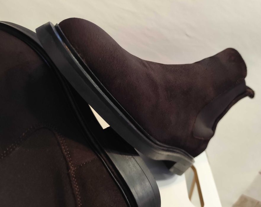 Ghete chelsea plain 41 Massimo Dutti piele naturala moale