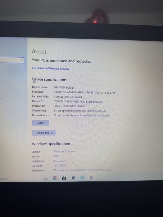 Laptop LENOVO G50 I5