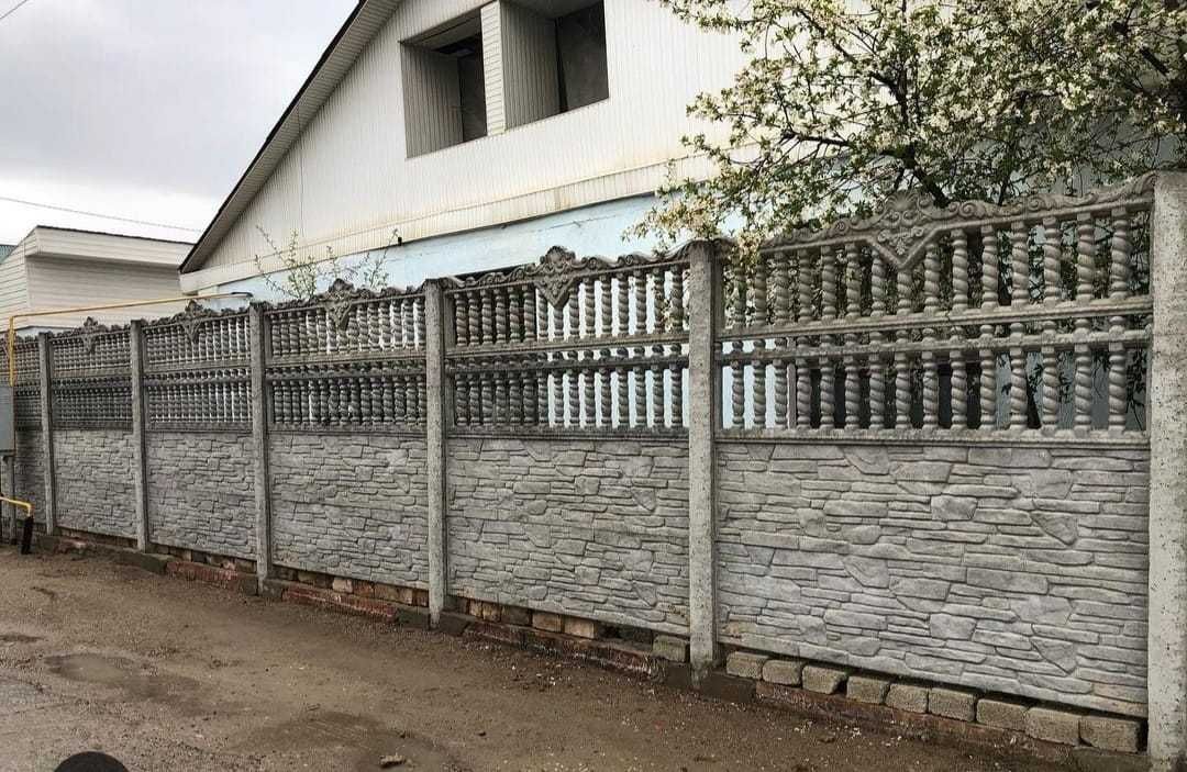 Еврозабор с Установкой Забор Шлакоблок Калитка Ограда Ворота Профлист