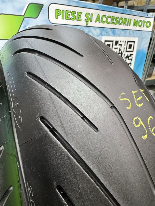 Set anvelope Moto 120 70 17 si 190 50 17 Michelin Power3 Cauciuc Set96