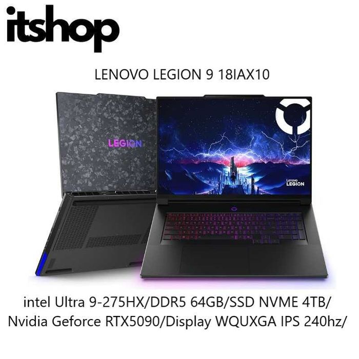LENOVO LEGION 9 18IAX10  Ultra 9 275HX/64/4TB/RTX5090/Display 18' OLED