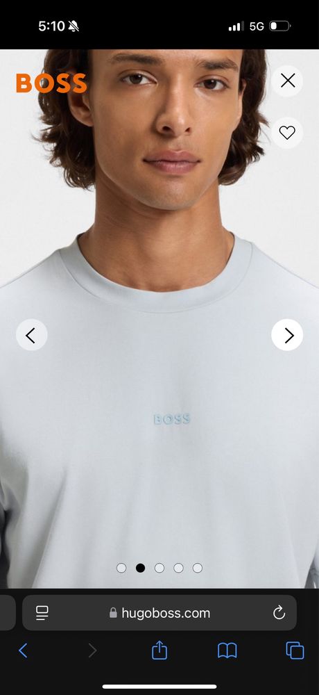BOSS T-shirt Light Blue Relaxed Fit XL