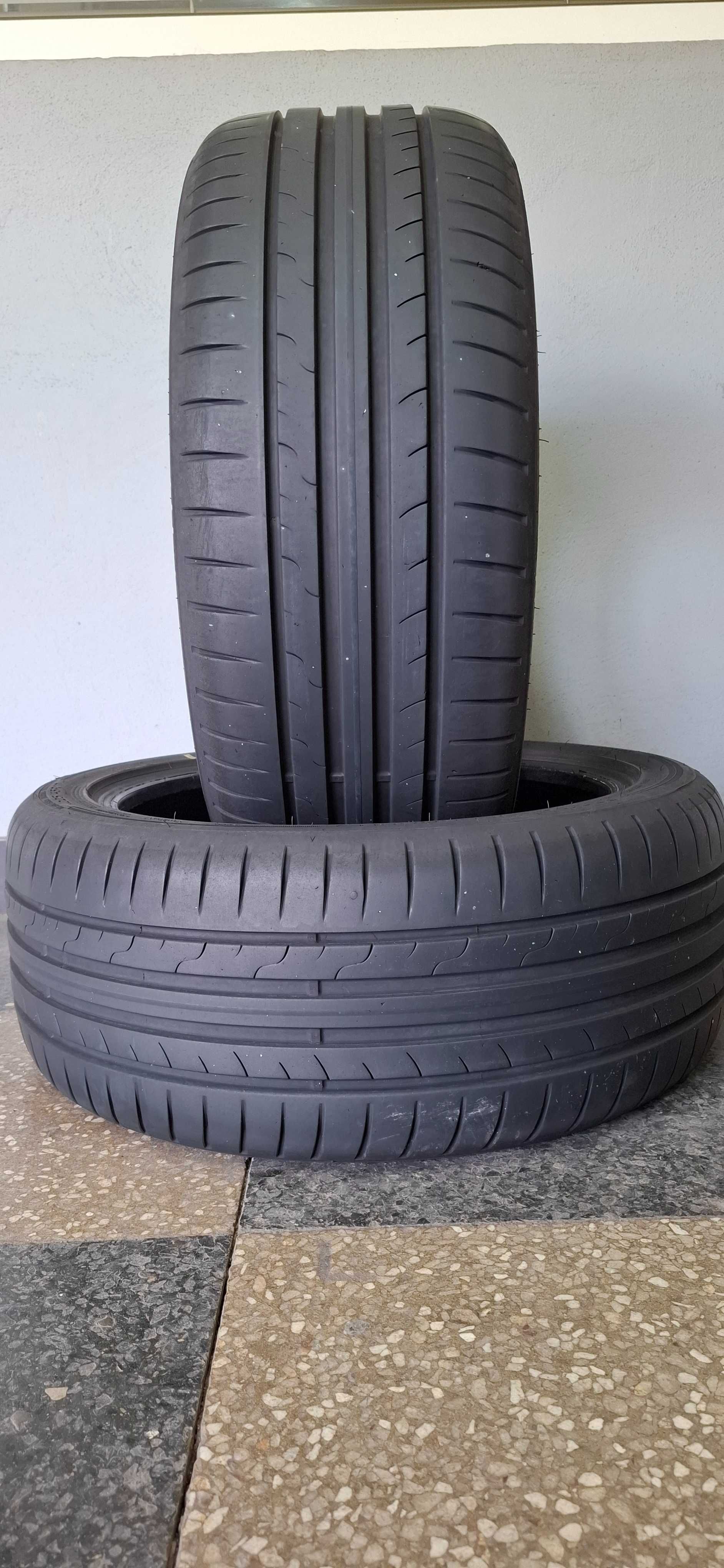 2бр. 225/45/17 Dunlop 6.3mm грайфер, дот 23г. Безплатен монтаж