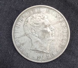 Сребърна монета 100 000 леи Михай I, 1946 г.