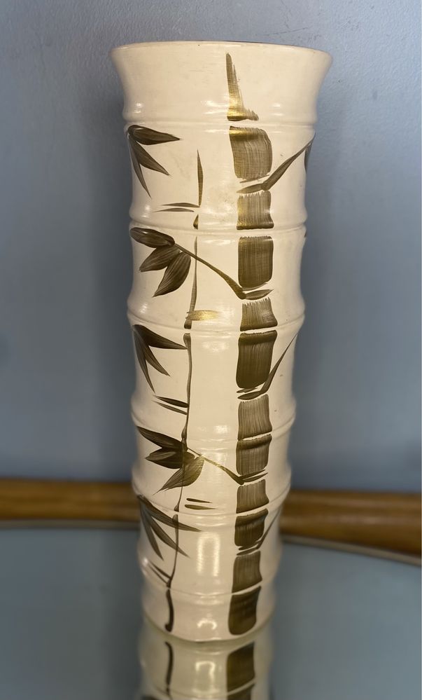 Керамическая японская ваза. Бамбук