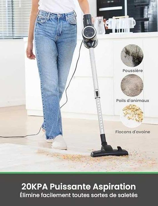 Вертикална прахосмукачка Vactidy Blitz C6 600W с кабел,7m, 600W, 800ml