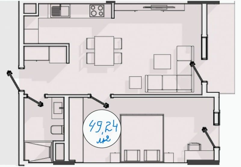 Скидка при 100% оплате.Мирабадский р-он. Есть рассрочка!,