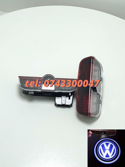 Set Proiectoare Portiere Led Logo Holograma Vw Sharan Tiguan Passat