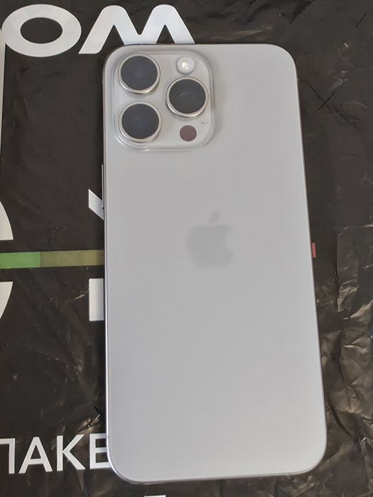 ^^^КАТО НОВ 256GB iPhone 15 Pro Max Vivacom Гаранция 2025 NATURAL  Сив