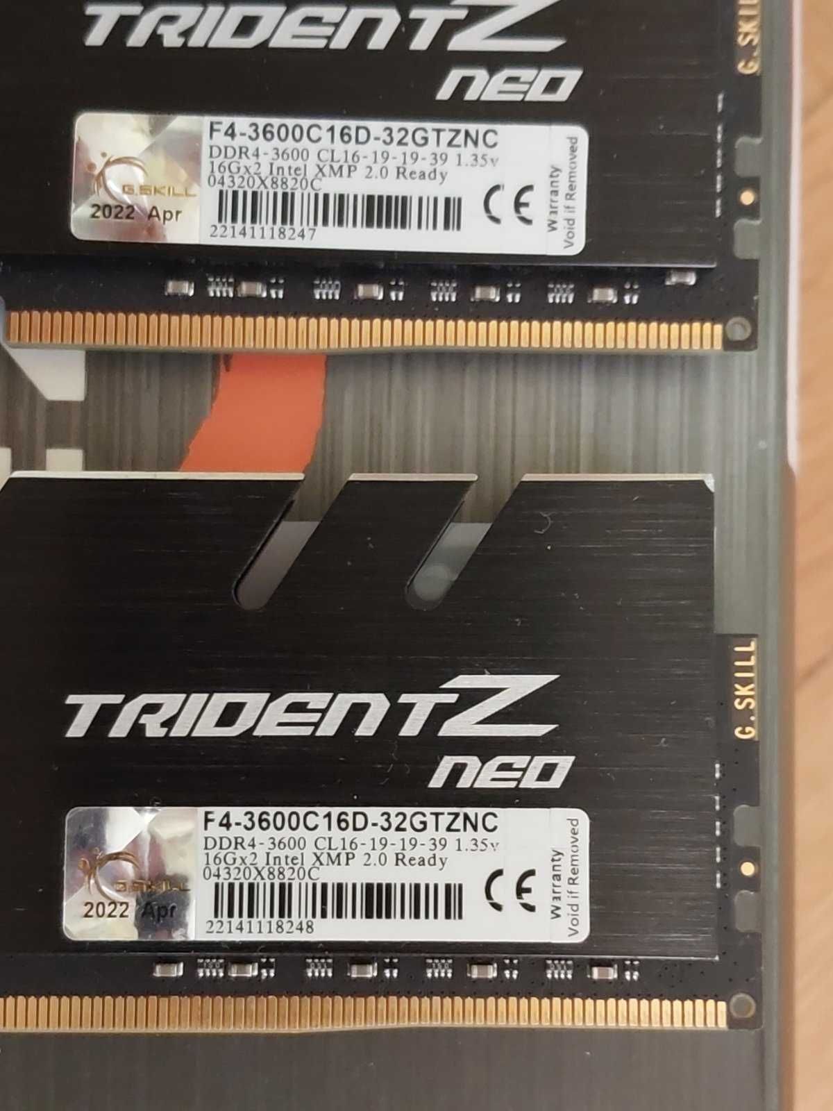 32GB DDR4 3600Mhz, CL16, RGB - G.Skill, Corsair, Crucial, Kingston