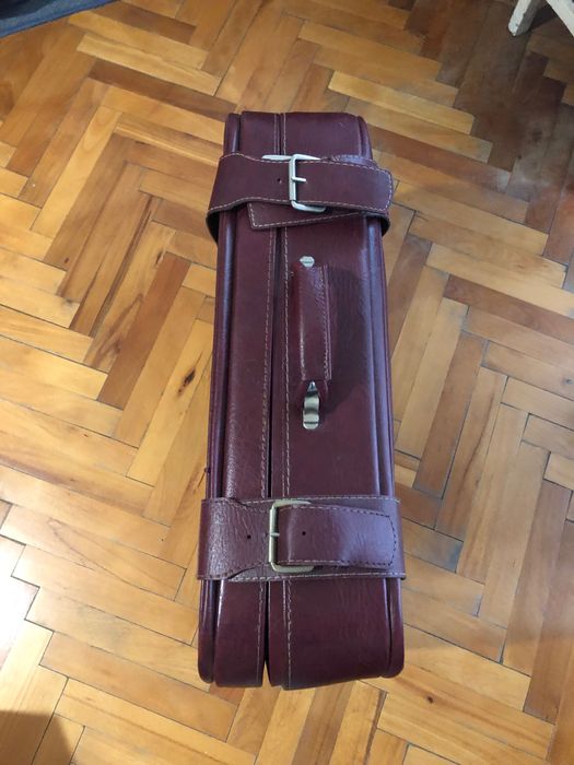 Geanta/Geamantan Piele Vintage Mare Incapator Colectie Vechi