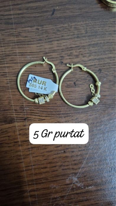 Aur 14 k cercei
