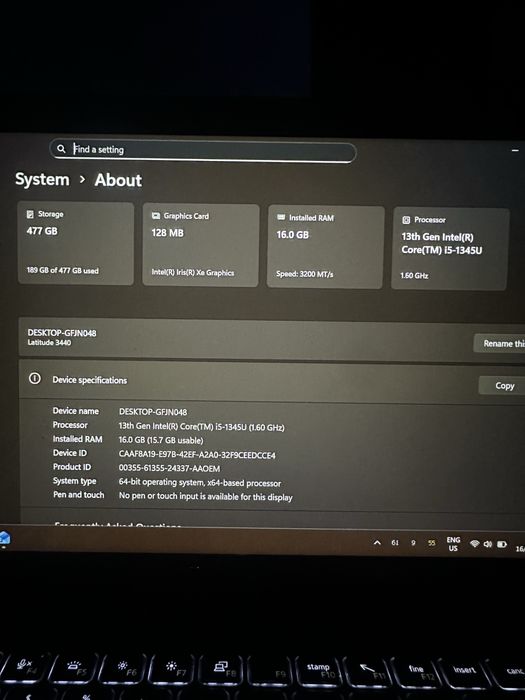 Laptop Dell i5-1345U