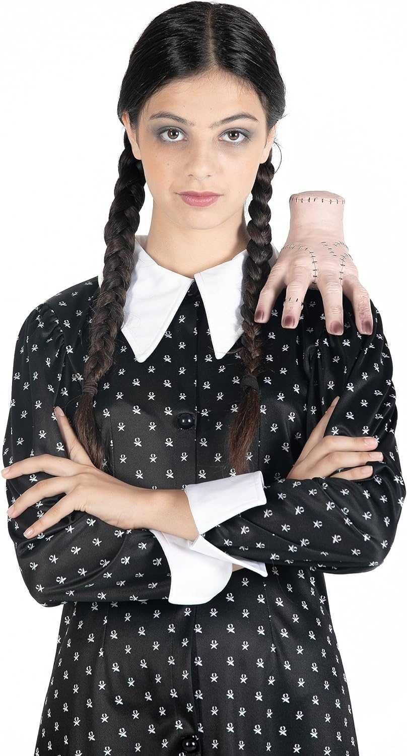 Costum carnaval, rochie Wednesday Addams, copii ,12 ani