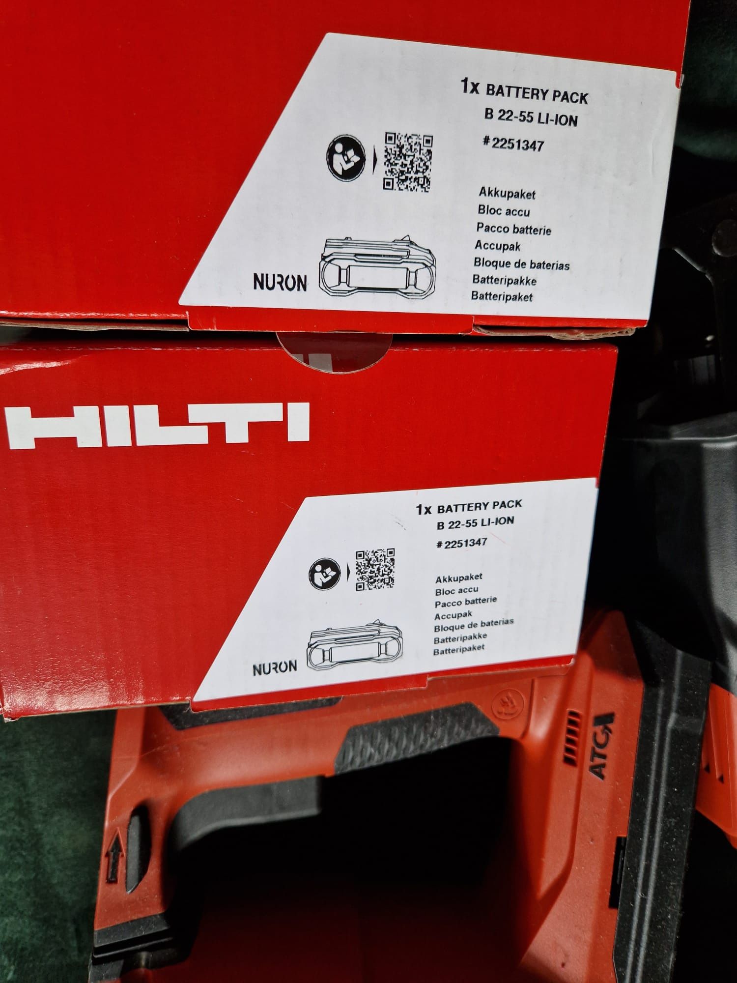 Hilti set ferăstrău sabie-rotopercutor pe acumulator