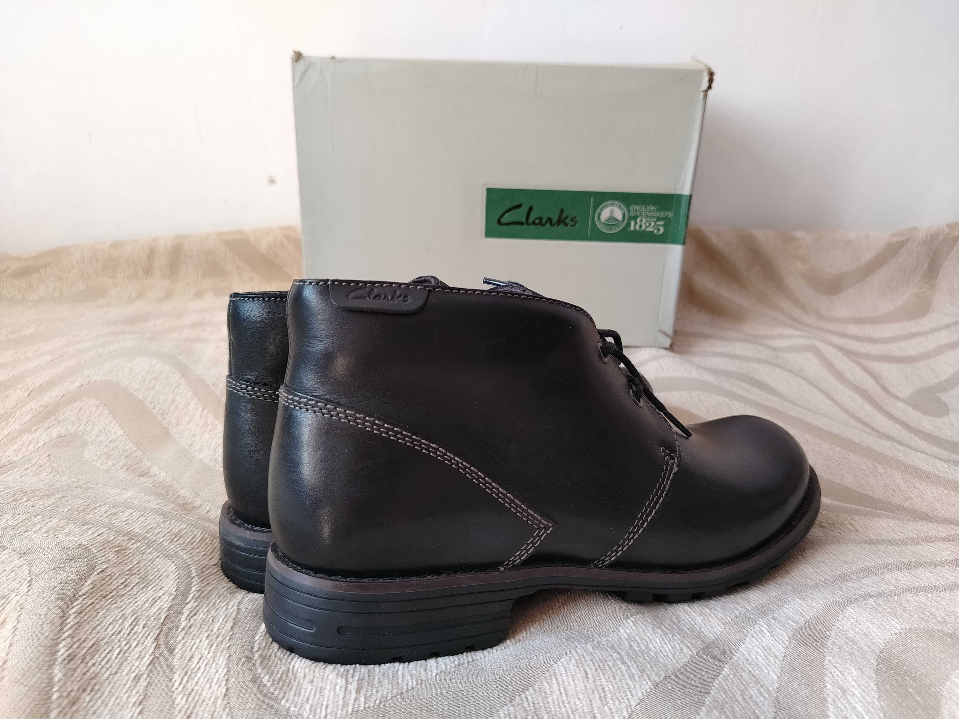Clarks /разм-45/ НОВАЯ ОБУВЬ зимние ботинки полуботинки сапоги на меху