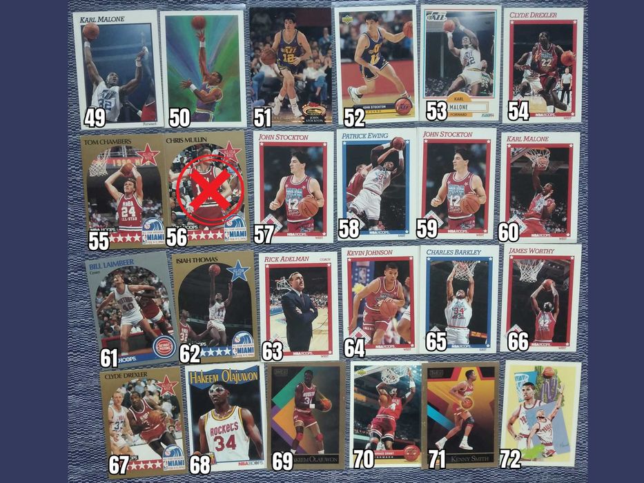 Баскетбол Картички NBA 90-те Trading Cards Колекционерски НБА Lakers