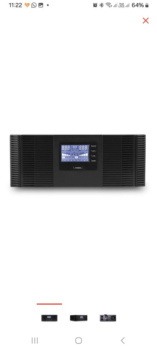 Стабилизатор напряжения (Инвертор) DIL 1200 LCD новый в упаковке.