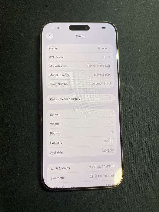 Apple iPhone 16 Pro Max 256Gb id-XXL5099