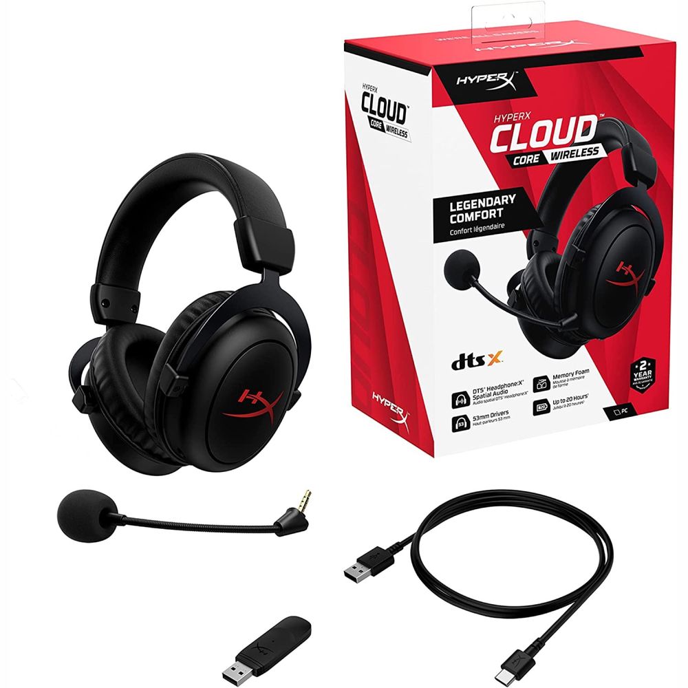 Беспроводные игровые наушники HyperX Cloud Core Wireless