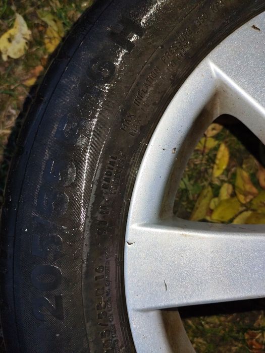 Set 4 jante cu anvelope vară Continental 205/55 R16 91H DOT 2016