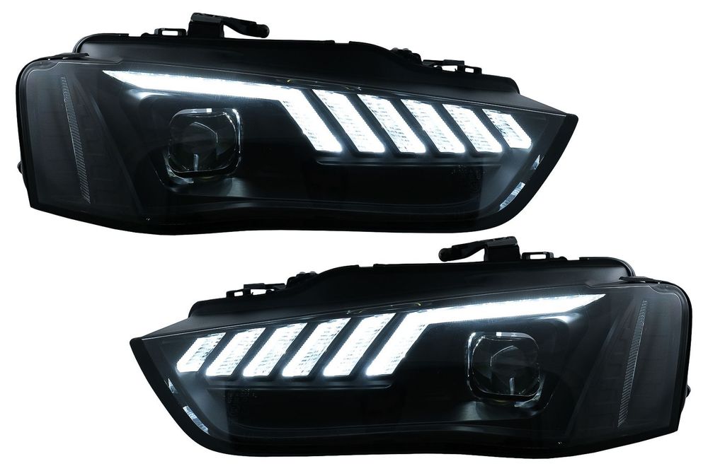 Faruri LED DRL compatibil cu Audi A4 B8.5 Facelift (2012-2015) Negru S