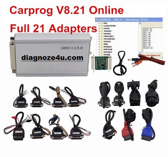 Programator Carprog V8.21 Online - citire cod radio Airbag reset, ECU