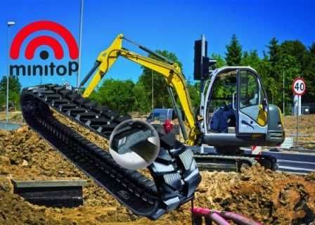 Senile cauciuc Minitop Italia pt. miniexcavator sau incarcator Bobcat