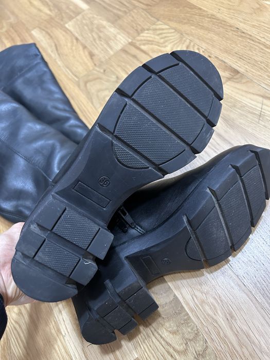 Cizme inalte peste genunchi piele